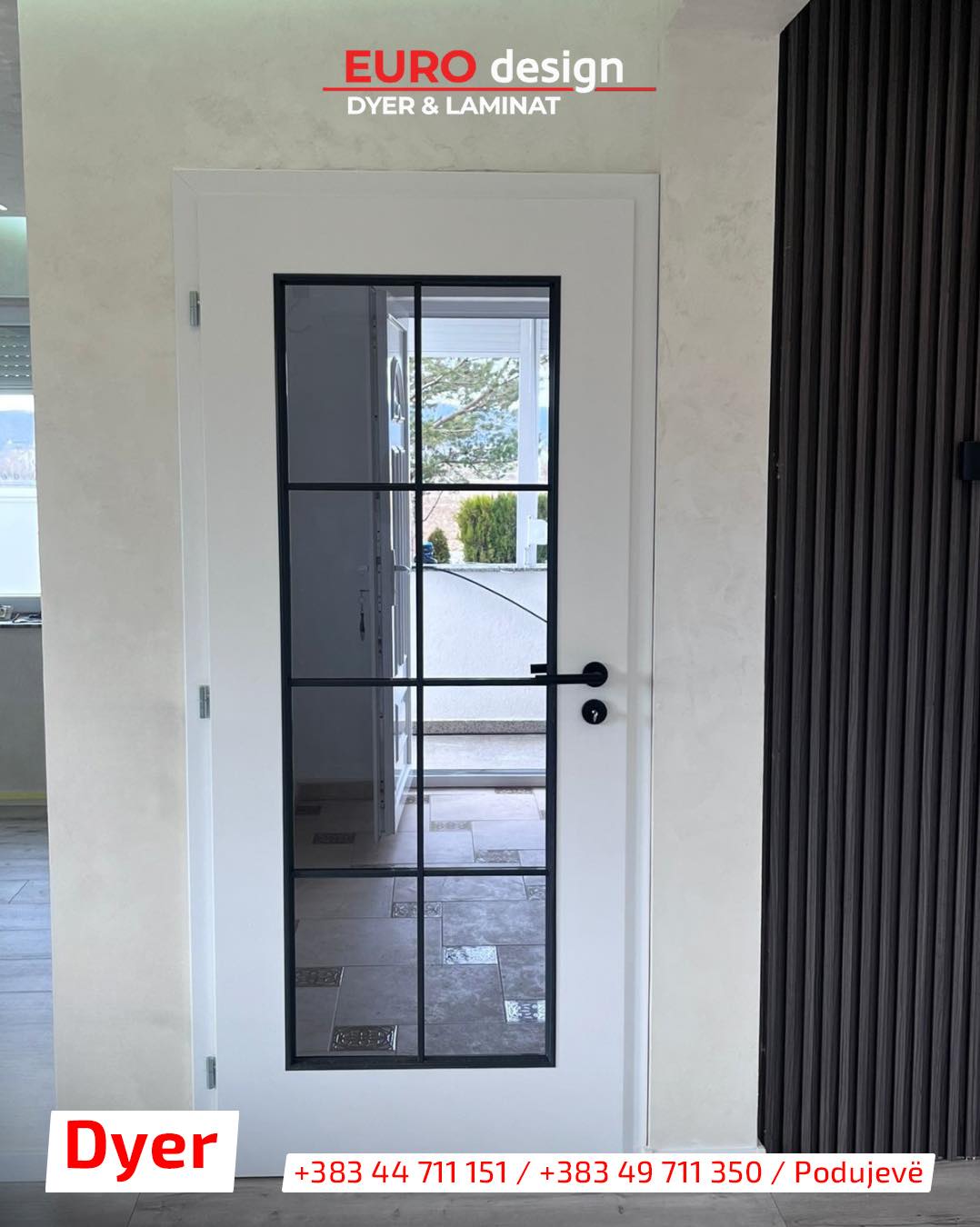 Derë premium me kërthiza të fshehura - EURO Design Podujevë