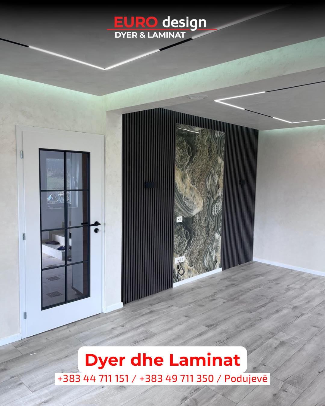 Laminat me pamje druri të bardhë - EURO Design Podujevë